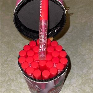 Strawberry 🍓 Shortcake Red Lip Gloss Set of 30 glosses with Makeup Case